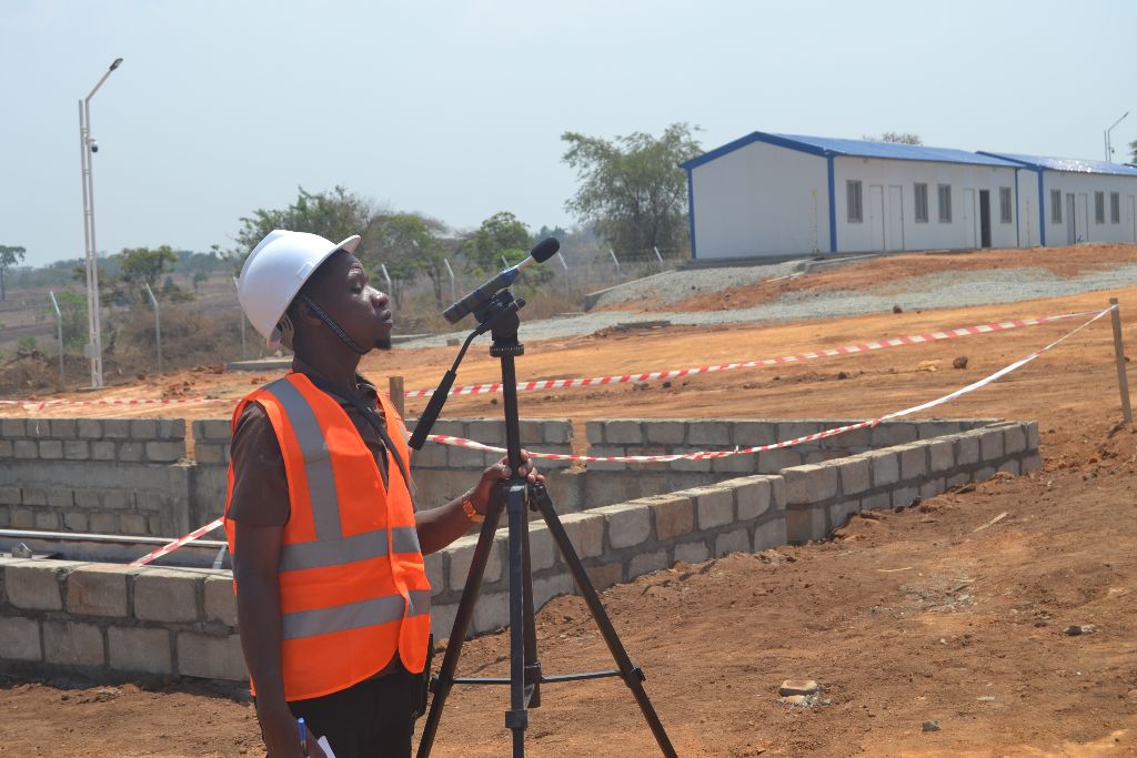 Field monitoring at construction site